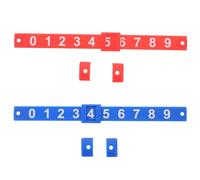 NOLITOY Segnapunti per Calcio Balilla 2 Pezzi in PP Robusto Barra Rossa e Blu, Accessori per Biliardino Tavolo da Gioco Calcio Balilla Mini