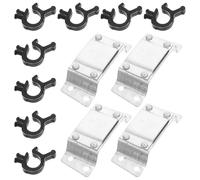 NOLITOY Set 12 Pezzi Supporti e Clip per Lampada Frontale su Casco Minerario Accessori per Casco Fissaggio Stabile e Gestione Cavi Compatibile Caschi Protettivi per Lavoro in Miniera