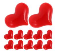 NOLITOY Set 15 Spille Rosse a Forma di Cuore Piccole, Spilla Decorativa per Abbigliamento e Borse, Accessori Gioielli per Donne San e Anniversario, Bomboniere Regalo Elegante