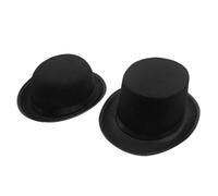 NOLITOY Set 2 Pezzi Cappelli da Festa Divertenti per Cappello da Costume Mago Nero in Feltro Taglia S+L Accessori Halloween e Carnevale per e Ragazzi