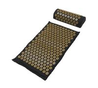 NOLITOY Set 2 Tappetini da Yoga e Cuscini Massaggianti Shiatsu in Cotone per Agopressione Corpo Completo con Punti Massaggianti, Antidolorifico e Rilassante, per Famiglie, Anziani