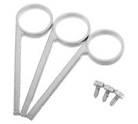 NOLITOY Set 3 Anelli Scorrevoli per Valvole Tromba in Metallo, Accessori per Strumenti Musicali con Presa Antiscivolo Ergonomica, Compatibili per Riparazione e Uso in Concerto