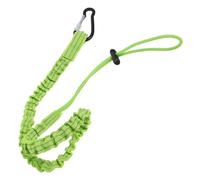 NOLITOY Set 3 Cordini di Sicurezza Retrattili per Utensili Clip, Anello Regolabile e Cavo Ammortizzante Verde, Cordini Anticaduta per Attrezzi Pesanti, Cinturino Vita Regolabile, Uso