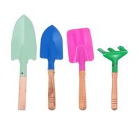 NOLITOY Set 4 Mini Cazzuole da Giardino in Ferro Colorate, Giocattoli da Spiaggia Sicuri per Mani Piccole, Attrezzi Manuali per Coltivazione Fiori e Ortaggi, Giochi Colore Colore Casuale
