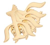NOLITOY Set 4 Spille Psicologo Lettera Greca in Metallo, Spille Divertenti per Abbigliamento, Zaino e Ufficio, Accessori Bomboniera per Psicologi e Regalo Significativo
