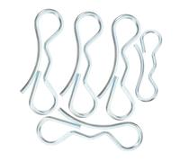 NOLITOY Set 5 Pezzi Perni di Coppiglia a Farfalla per Ponte, Accessori per Tosaerba, Elementi di Fissaggio a Molla Clip R, per Uso Esterno in Giardino e Prato