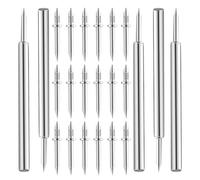 NOLITOY Set 505 Pezzi Chiodi a Doppia Testa Zincati per Battiscopa e Mobili Chiodi Filettati per Rifiniture senza Giunzioni con Manicotto per Installazione senza Trapano per Scale e