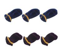 NOLITOY Set 6 Copripiedini per Pianoforte in Velluto, Copripedali Protettivi Morbidi e Leggeri, Manicotti per Pedali Decorativi per Uso Musicale e Custodia per Accessori Pianoforte