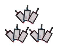 NOLITOY Set 9 Etichette per Bagagli da Viaggio Multicolore - Etichetta per Valigia Resistente e Visibile - Accessori per Valigie Adatti a Viaggi in Aereo e Ritiro Bagagli Affollati