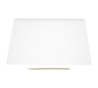 NOLITOY Set da 2 Righelli Dritti Trasparenti 30 Griglie 09 CM Stencil Guida per Linee di Scrittura Esami Supporto Posizionamento Buste e Fogli Risposte per Studenti