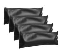 NOLITOY Set da 4 Custodie per Microfono in Pelle PU Zip Antipolvere e Resistente Leggere e Facili da Trasportare per Karaoke e Cantanti 12X4X02 Pollici