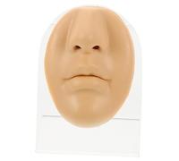 NOLITOY Simulazione Piercing Al Naso e Bocca in Silicone Flessibile Con Supporto Per Pratica Di Piercing Professionale e Visualizzazione Del Viso in Scuole e Saloni Di Bellezza