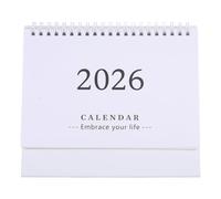 NOLITOY Small Desk Calendar 2025-2026, Desktop New Year Calendar Mini Standing Flip Planner for Home School and Office Supplies