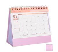 NOLITOY Small Desk Calendar 2025-2026: Desktop New Year Calendar Mini Standing Flip Planner for Home School and Office Supplies