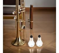 NOLITOY Sordina Dritta per Tromba in Plastica ABS Set da 2 Pezzi Silenziatore per Esercizi Silenziosi in Appartamenti Accessori per Tromba per Principianti e Studenti Riduzione del