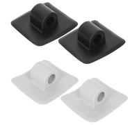 NOLITOY Staffa di Montaggio Motore per Kayak Gonfiabile e Gommone Supporto Fisso in 4 Pezzi Nero e Grigio Meccanismo di Serraggio Rapido Compatibile Motori Fuoribordo per Canoa e Barca