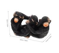 NOLITOY Statuette Scimmie in Resina Design Astratto Non Vedo Male Non Male Decorazione Animali Per Scrivania o Libreria Del Soggiorno