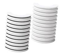 NOLITOY Strisce Autoadesive Per Colla Ciglia Finte, 2 Confezioni Da 20 Pezzi, Trasparenti e Nere, Resistente All’acqua e Al Sudore, Adatte a Tutti i Tipi Di Pelle, Per Trucco Quotidiano e Viaggi