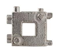 NOLITOY Strumento per Pistone Freno a Disco Adattatore Cubo Pinza Compatto in Acciaio Utensile Manuale per Retrazione Pistoncino Freno Auto Kit Multiuso per Freni a Disco su Veicoli