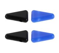 NOLITOY Supporto per Diapason da Meditazione in Silicone Base Triangolare Stabile Set Portatile da 4 Pezzi Nero e Blu Accessorio per Terapia Sonora e Stabilità Strumenti Meditativi