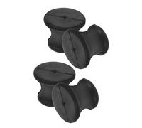NOLITOY Supporto per Diapason in Gomma Nera Portatile 4 Pezzi per Yoga e Terapia del Suono, Base Multifunzionale per Strumenti Musicali