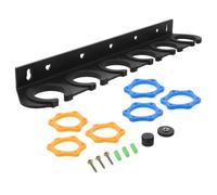 NOLITOY Supporto per Microfono Portatile Supporto da Parete per Microfono Staffa per Montaggio Organizzazione di Microfoni Cablati e Wireless Sei Fori