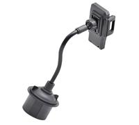 NOLITOY Supporto per Telefono Auto in Plastica Nero Porta Bicchiere, Garantisce Guida Sicura senza Ostruire la Visuale, la Guida