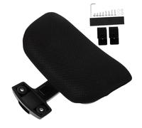 NOLITOY Supporto Schienale Regolabile per Sedia da Ufficio con Cuscino Testa e Collo Ergonomico Accessorio Rialzo Altezza per Poggiatesta Poltrona da Lavoro Nero