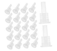 NOLITOY Tappo Interno in Plastica Per Bottiglie Di Olio Essenziale 18 Filetti, Set Da 100 Pezzi, Contagocce Di Chiusura Anti-perdita Per Dosaggio Preciso, Per Preparazioni Fai Da Te e Uso Personale