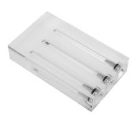 NOLITOY Tester Qualità Olio Motore Acrilico a 3 Fori Supporto Dimostrativo Manometro Olio Auto Multifunzionale per Viscosità Trasmissione Strumento di Test Pressione e Controllo