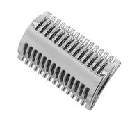 NOLITOY Testina Di Ricambio Rasoio Sicurezza in Lega Di Zinco Durevole Con Pettine Aperto Metallo Lucido Per Rasoio Manuale Per Barba Precisa e Uso Quotidiano