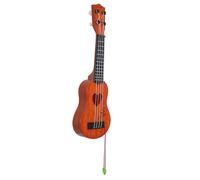 NOLITOY Ukulele per 38 Cm in Plastica Design a Cuore, Chitarra Giocattolo per Principianti, Strumento Musicale Educativo per Sviluppo Motorio e Senso del Ritmo