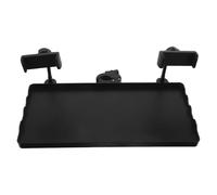 NOLITOY Vassoio per Asta Microfono in Plastico e Metallo Nero, Leggero e Portatile per Stand di Spartiti Musicali e Chitarra, per Registrazioni e Live Streaming