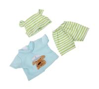 NOLITOY Vestire la bambola piccolo Neonato ragazzo per bambole di peluche pantaloncini da vestito da bambola per ragazza maglioni per bambole cotone Verde chiaro