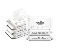 Nolla Salviette lavabili 100% vegetali, senza plastica e biodegradabili, per adulti e bambini, inodore + aloe lenitivo e vitamina E, 360 pezzi (6 confezioni da 60 pezzi)