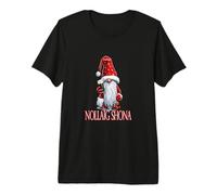 Nollaig-Shona Tomte Tenere Un Bicchiere di Irlandese Dry Stout Maglietta Premium