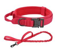 NOLLAM Collare per Cani Durevole Guinzaglio Elastico Set Collare da addestramento per Passeggiate in Nylon per Animali Domestici per Cani di Taglia Media Pastore Tedesco