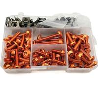 NOLLAM - Kit bulloni per carenatura Completa per Moto Clip di Fissaggio Kit Dadi e Viti - Adatto per Kawasaki klx 250 kdx 125 Adatto per K-TM Adatto per Duke 200 390 125 690-[158pcs]