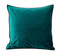 NOLLAM Set di 2 copertine in velluto Cushion Cover, colore verde bosco, 55 x 55