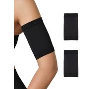 NOLOGO KATIACALZE Copri PICC Braccio Donna e Uomo 2pz - Fascia Protezione in Microfibra Traspirante e Antibatterica, Fascia per Glucometro, Manicotti Braccia Protettivi, Made in Italy, Nero, 1