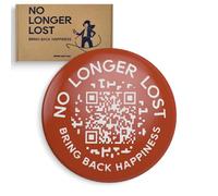 NoLongerLost Adesivo Epoxy Smart con QR Code | Sticker Impermeabile 3M per Laptop, Caricabatterie, Attrezzatura Sportiva & Valigie | Accessori Viaggio & Oggetti Utili | 3 cm