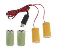 NOLOWY 2in1 D Eliminatori di Batteria Alimentatore USB Sostituire 3V LR20 D Batterie per Orologio Giocattolo Macchina Fotografica Strisce di Natale Luce