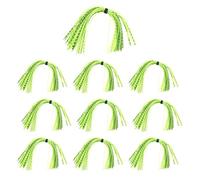 NOLOWY FishinG - Set di 10 esche per spinnerbaits Buzzbaits Jigs Squid Silicone Gonne Squid Silk Skirt Tying Component FishinG