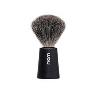 Nom CARL Pure Badger - Pennello da barba (manico: nero)