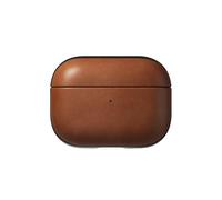 NOMAD Moderna custodia in pelle per AirPods Pro | robusta custodia protettiva in policarbonato e vera pelle | paraurti in gomma TPE | Airpods Pro 2 | EnglishTan
