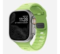 NOMAD Cinturino sportivo V2 | per Apple Watch 42/44/45 mm | si illumina al buio | cinturino resistente all'acqua | Glow, 44 mm x 22 mm, Gomma fluorocarbon