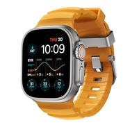 NOMAD Cinturino sportivo per Apple Watch Rocky Point Sol giallo - Cinturino per Apple Watch da 45/49 mm con hardware in titanio naturale, cinturino avventuroso robusto per Apple Watch unisex -