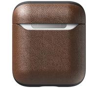 NOMAD - Cover Custodia Airpods 1 E 2 Vera Pelle Ricarica Wireless Nomad Marrone