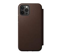 NOMAD Custodia a portafoglio robusta per iPhone 12 Pro, compatibile con MagSafe, protezione dalle cadute da 3 m, pelle Horween - Marrone rustico