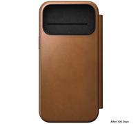 Nomad Custodia Folio in Pelle Moderna per iPhone 17 Pro Max Beige Inglese - NM014124858